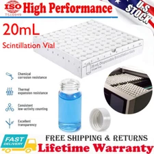 US 20mL Scintillation Vial Borosilicate Glass Vial Liquid Counting Vial 500Pcs