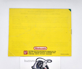 Dr Mario Nintendo NES instruction manual booklet notice NES-VU-UKV-2