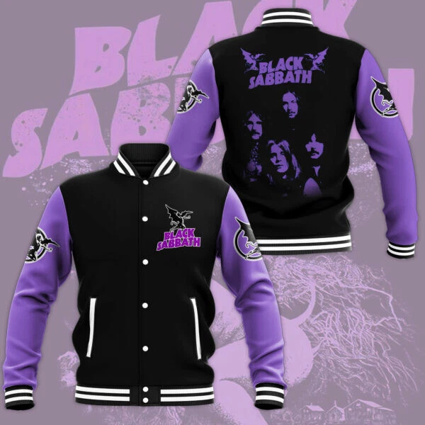 Black Sabbath Band Baseball Jacket