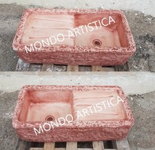 LAVANDINO LAVABO LAVELLO PILOZZO VASCA DA ESTERNO FONTAN IN CEMENTO MARMO 80X40