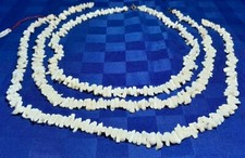 Lotto 3 Collane in Corallo Bianco Gioielli di Minerale Organico Naturale 140gr