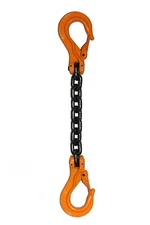 1/2" x 15' ft Grade 100 Industrial Lifting Chain Sling w/ Safety Latch Hooks Tow