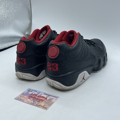 Size 10 - Air Jordan 9 Retro Low Snakeskin Red Black Leather