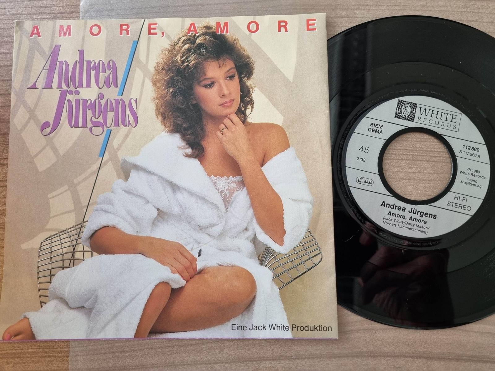 7"" Single Andrea Jürgens - Amore, Amore Vinyl Germany