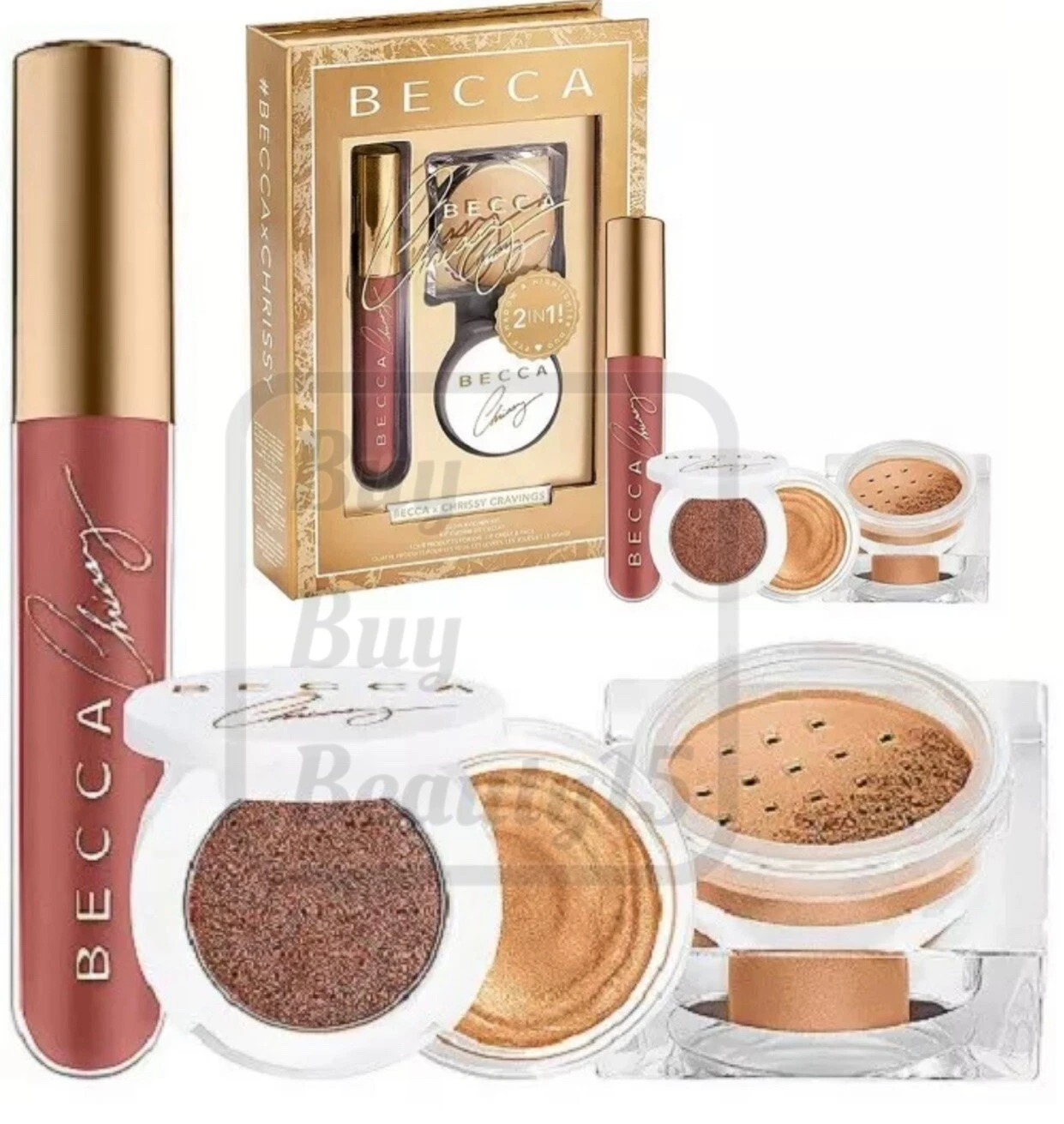 BECCA X Chrissy Cravings Glow Kitchen limited-edition Kit NEW WITH BOX