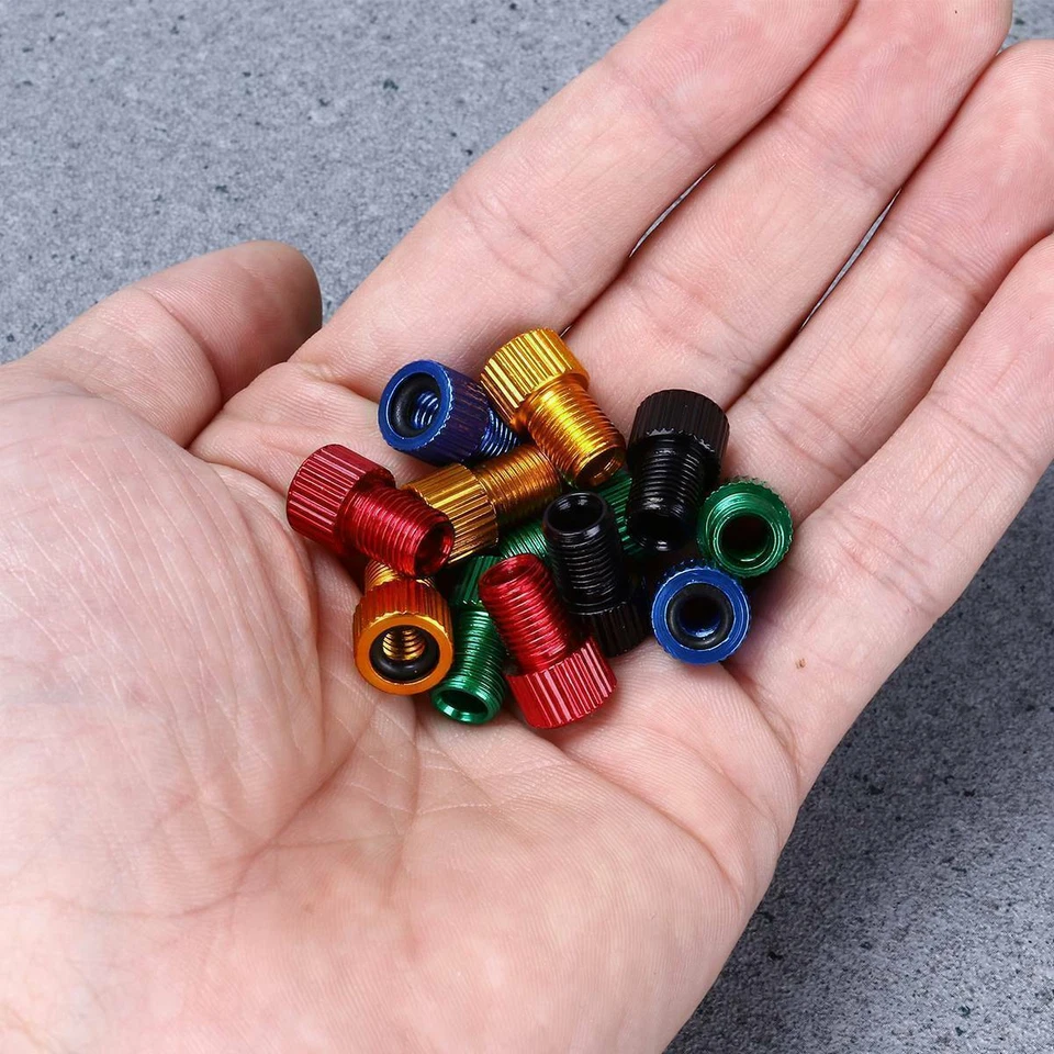 Paquete de 2 adaptadores de vástago de válvula Presta a Schrader convertidor tubo de neumático de bicicleta  Foto 4 de 4