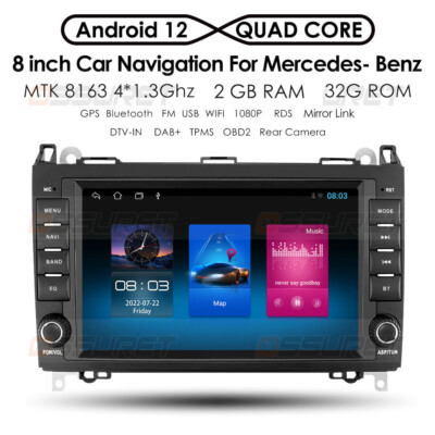 32G Carplay Android 12 Autoradio Fr Mercedes Benz A/B Klasse Sprinter Viano Vito