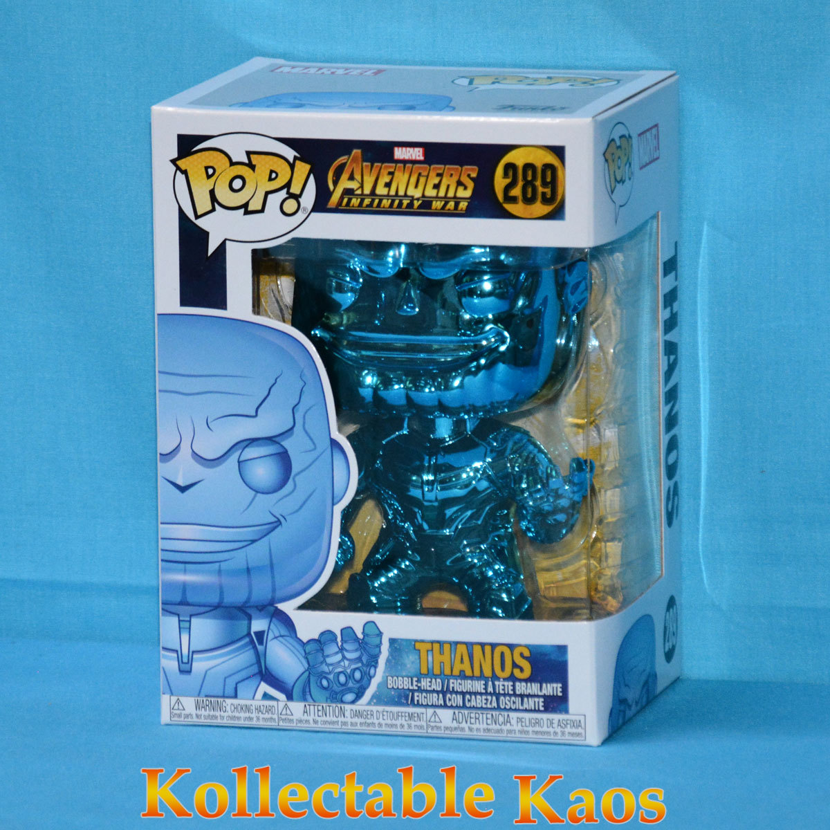 Avengers 3: Infinity War Thanos Blue Chrome Pop! Vinyl Figure