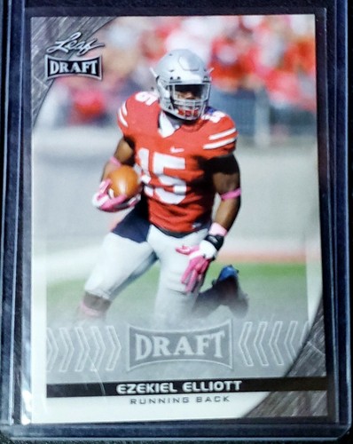 Ezekiel Elliott Rookie, 3 RC's, Leaf : Draft & All American New England Patriots - Picture 7 of 12