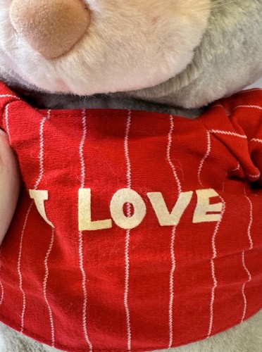 Vintage 1987 Applause Love Mouse Plush Stuffed Animal 12” - W/ Pillow - Picture 10 of 12