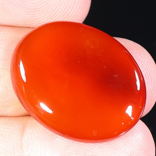 TOP NATURAL HESSONITE RED ONYX SULEMANI HAKIK AGATE OVAL CABOCHON GEMSTONE AH- - Picture 12 of 21