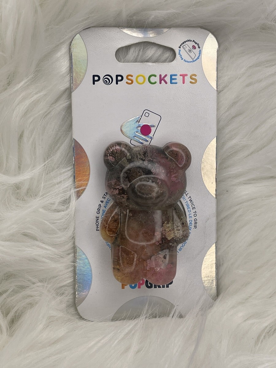 Rare Colorful Splash Teddy Bear Inspired Pop Socket Swappable