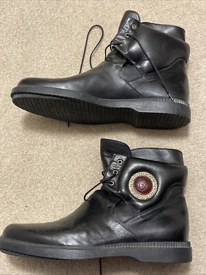Gianni Versace Vintage Mens Boot Size 8 Ankle Head Shoe