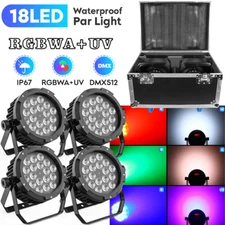 IP67 18x15w RGBWA UV 6in1 LED Par Light Waterproof DMX Disco Show Stage Lighting
