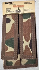 Uncle Mikes Nylon Double Magazine Pouch Camo 8836-0  NEW Double Stack NOS
