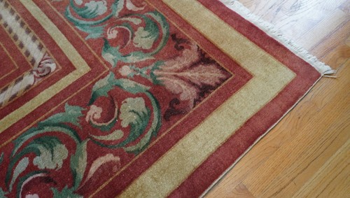 8'4" x 11'4" Chinese Tibetan Savonnerie Style hand knotted Wool Oriental Rug - Picture 15 of 19