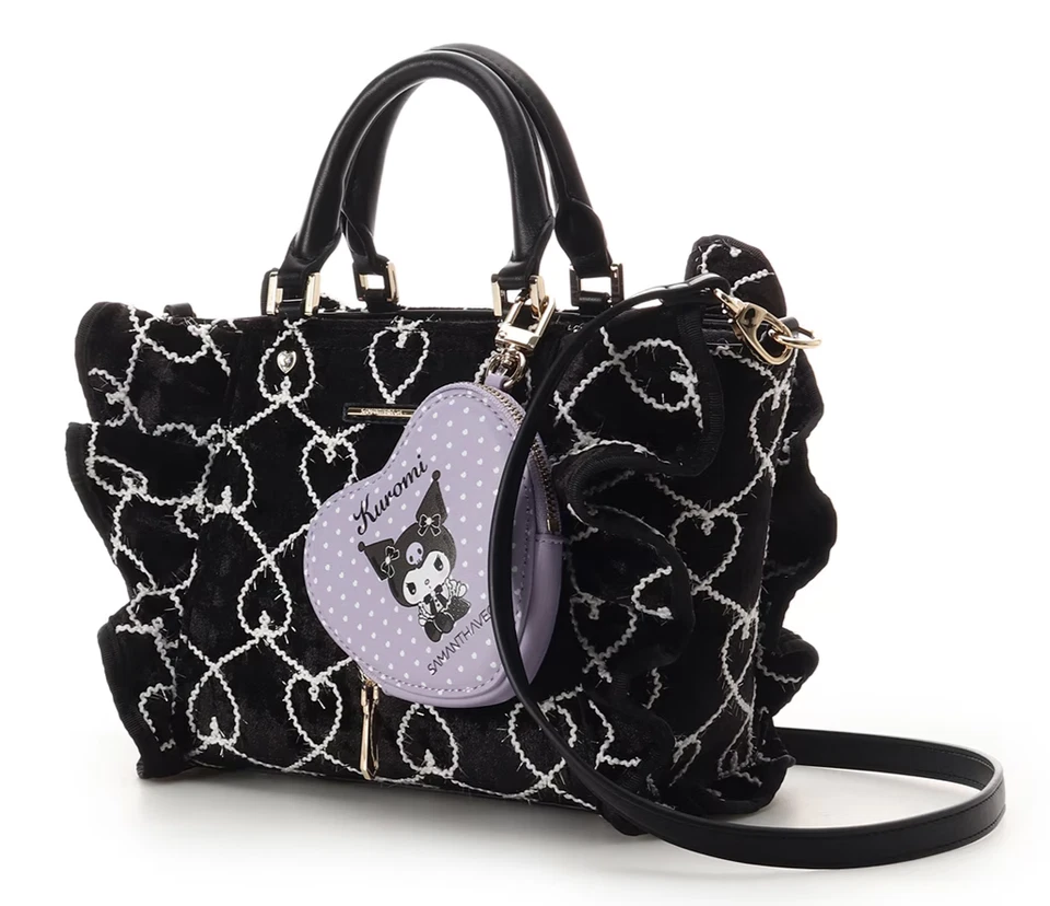 KUROMI  x Samantha Vega Frill BAG & Pouch case 2025 Japan Samanthavega Sanrio - Image 2 of 4