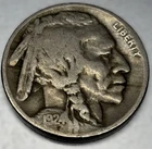 1924 P Buffalo Nickel Very Good 5 Cent US Coin - 0081