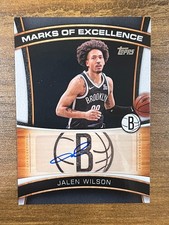2025-26 Topps Basketball Marks of Excellence Jalen Wilson Auto #ME-JWI