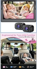 Dual Baby Car Cameras With 5 Screen 1080P HD 940Nm IR Night Vision