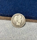 (#101956) Barber Quarter: 1914.  VG+