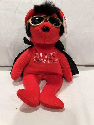 Original Ty Beanie Babies  Elvis Shake Rattle and Beanie 2009 Vintage Retired