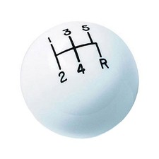Manual Shifter Knob 5spd White Hurst Shifter Knob