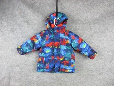 The Children's Place 3 in 1 Jacket Baby Toddler 12-18 Mos Blue Dino Parka Coat