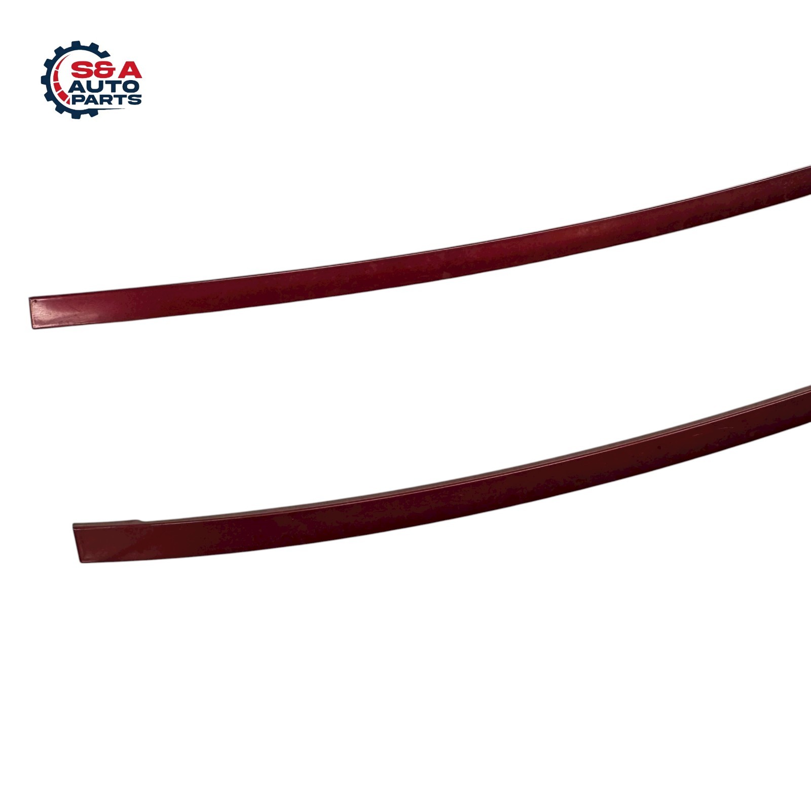 MASERATI GHIBLI 2014-2017 RIGHT AND LEFT ROOF DRIP MOLDING TRIM PAIR SET RED OEM