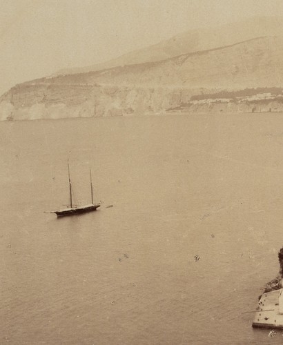 FRATELLI ALINARI (19.Jhd) zug., Hafen in der Bucht von Sorrent, um 1880, Albumin - Bild 3 von 5