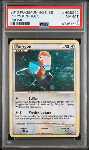 Porygon graded PSA 8 for sale on eBay