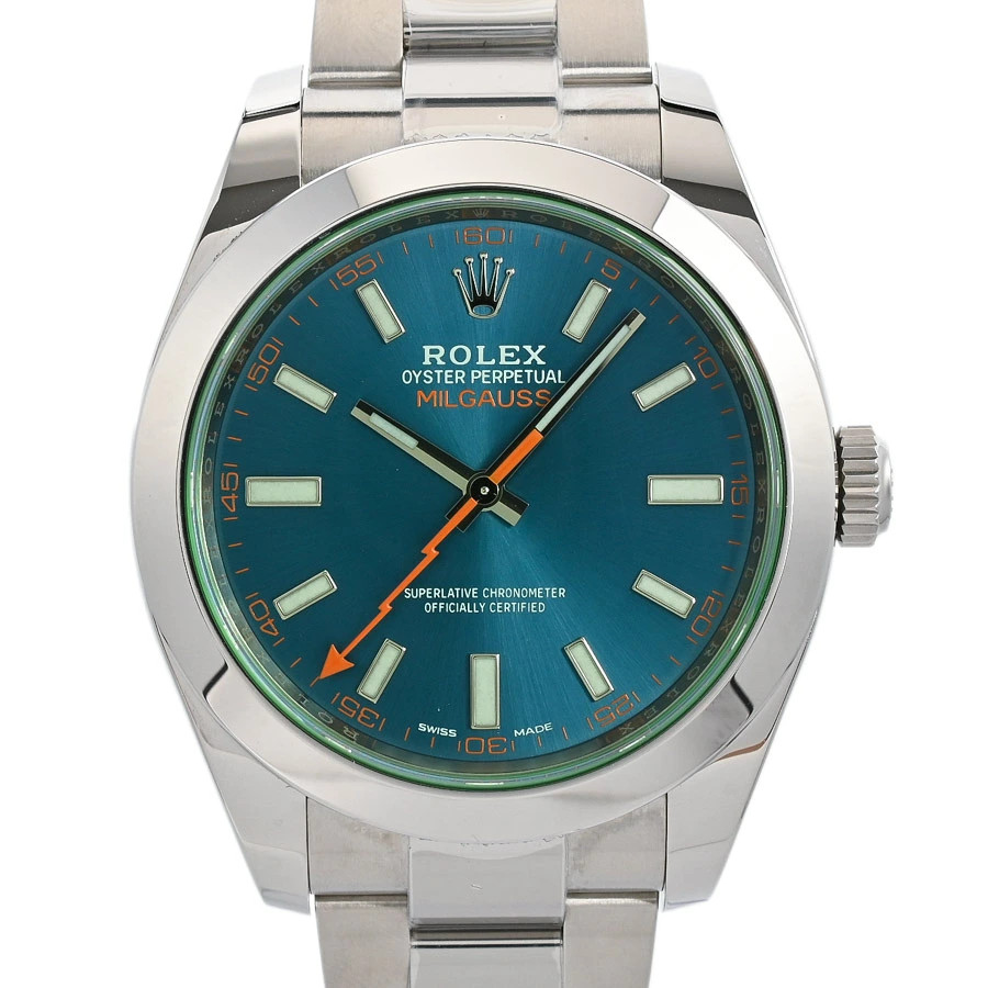 ROLEX Milgauss 116400GV Blue Men's Used Watch #10131