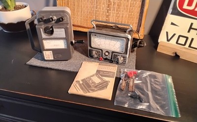 Two Vintage Meters, Megger Tester And Phaostron 666 Milliammeter