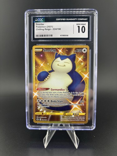 Snorlax graded CGC 10 for sale on eBay