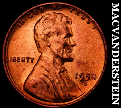 1954-D Lincoln Wheat Cent-Choice Gem BU Lustrous No Reserve #i4444
