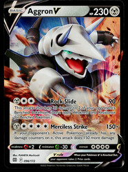 Aggron V 096/172 Brilliant Stars Holo Ultra Rare