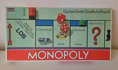 Monopoly 1982 | 8 Spieler Version | Parker | DM-Version Brettspiel vollständig