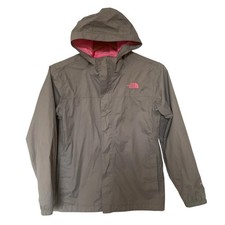 North Face Girls Hyvent Youth Rain Jacket Windbreaker Hooded L 14/16 Waterproof