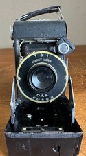 Vintage 1940s Kodak Vigilant Junior Six-20 Folding Medium Format Art Deco Camera