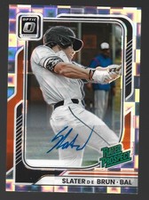 Panini 2026 Donruss Optic SLATER DE BRUN Pandora Rated Prospect Auto #/25
