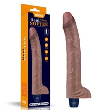11" Silicona Recargable Consolador Vibrador 10 Velocidad Juguete Sexual