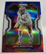 2020 Panini Prizm Red White Blue Arik Armstead Card# 288