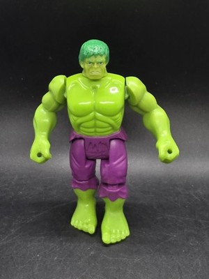 Vintage 1990 Toy Biz Marvel Super Heroes 5'' Incredible Hulk Figure Action Works