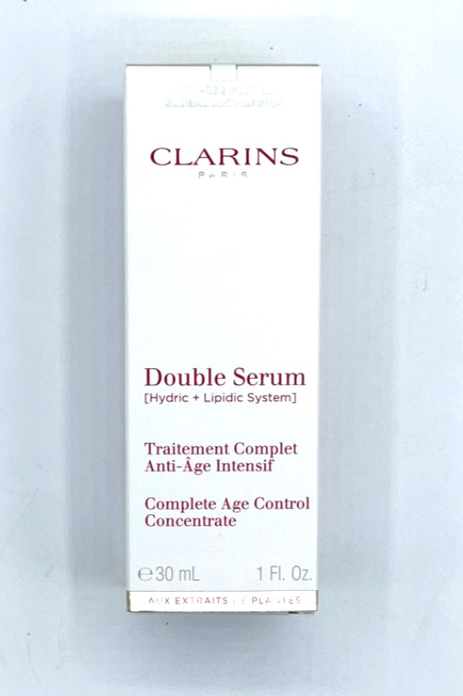 CLARINS Double Serum~Hydric+Lipidic System~Concentrate 30ml/1oz, NIB, Unsealed
