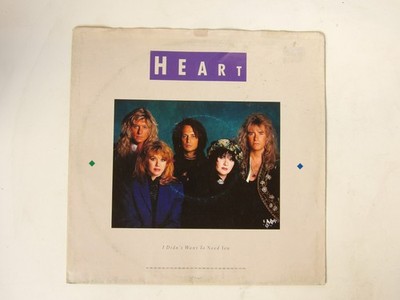 Heart:  I Didn't Want To Need You  1990  UK  Poster Sleeve   12''