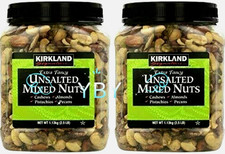 2 Packs Kirkland Signature Extra Fancy Unsalted Mixed Nuts 2.5 LB Each Pack