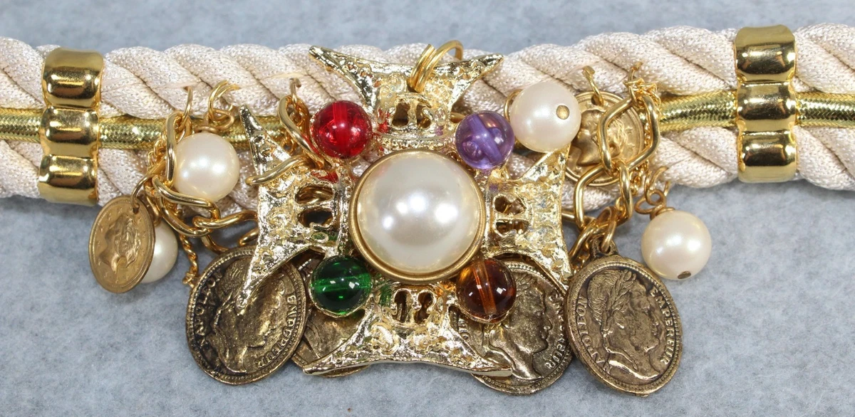 Vintage 80’s - 90’s Braided Pearl Belt‎ Lg Mother of Pearl Vintage Belts for sale | eBay main image 2