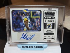 2022 Kyren Williams Rookie Auto Contenders Variation Ticket Card A