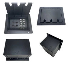 PROCRAFT FPPL-2DUP6X-BK Recessed Stage Pocket / Floor Box 2AC + 6CH (any config)