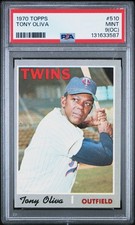 1970 Topps - Tony Oliva #510 PSA 9 OC